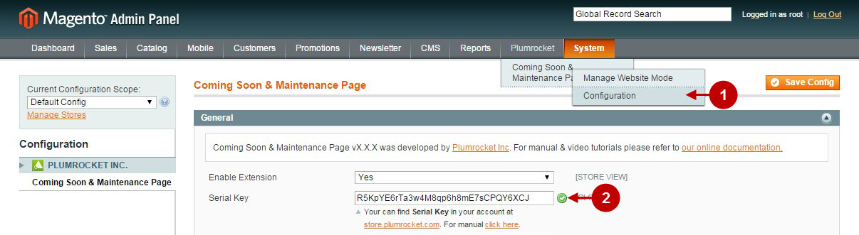 Magento coming soon maintenance page install
