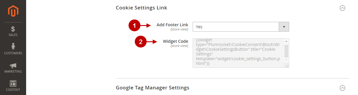 magento 2 cookie consent extension configuration cookie settings link.png